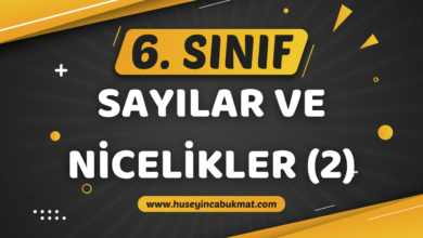 6. Sınıf 1.Tema: Sayılar ve Nicelikler (2) Konu Anlatımı