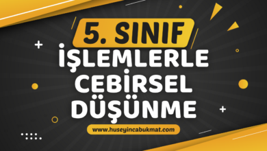 5. Sınıf 2.Tema: İşlemlerle Cebirsel Düşünme Konu Anlatımı