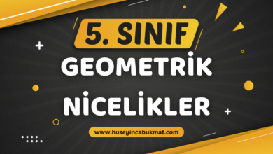 5. Sınıf 4.Tema: Geometrik Nicelikler Konu Anlatımı