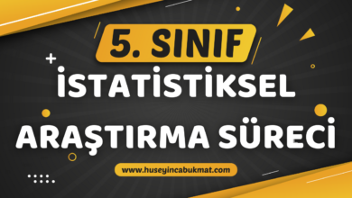5. Sınıf 5.Tema: İstatistiksel Araştırma Süreci Konu Anlatımı