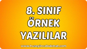 8. Sınıf