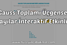 Gauss Toplamı Üçgensel Sayılar İnteraktif Etkinlik
