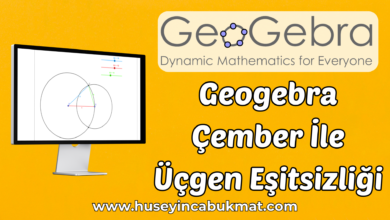Geogebra Çember İle Üçgen Eşitsizliği