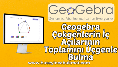 Geogebra Çokgenlerin İç Açılarının Toplamını Üçgenle Bulma