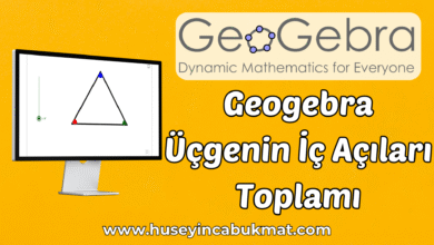 Geogebra Üçgenin İç Açıları Toplamı