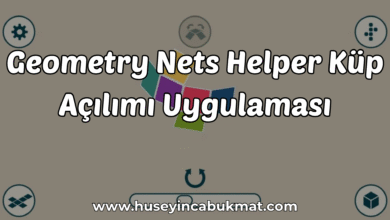 Geometry Nets Helper Küp Açılımı Uygulaması