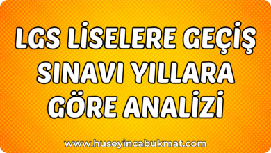 LGS Yıllara Göre Analizi