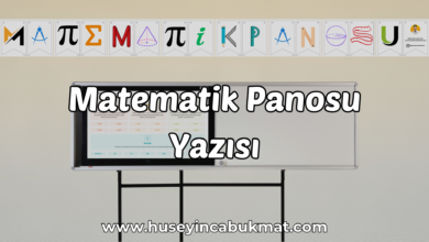Matematik Panosu Yazısı