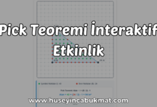 Pick Teoremi İnteraktif Etkinlik
