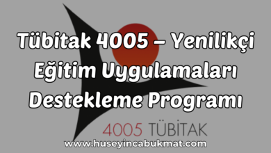 Tübitak 4005 - Yenilikçi Eğitim Uygulamaları Destekleme Programı