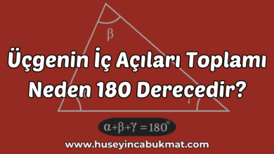 Üçgenin İç Açıları Toplamı Neden 180 Derecedir?