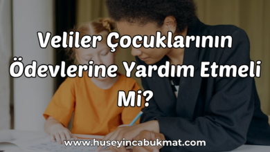 Veliler Çocuklarının Ödevlerine Yardım Etmeli Mi?
