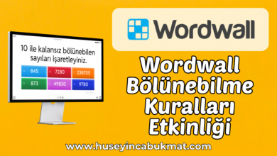 Wordwall Bölünebilme Kuralları Etkinliği