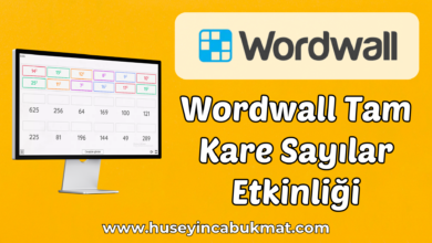 Wordwall Tam Kare Sayılar Eşleştirme Etkinliği