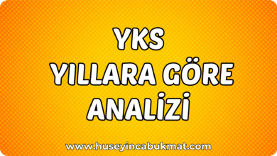 YKS Yükseköğretim Kurumları Sınavı Yıllara Göre Analizi